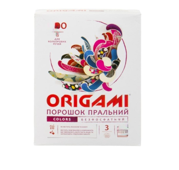 Порошок пральний ORIGAMI, для кольорової білизни, 0,4кг